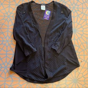 Bella Sheet Black Blouse